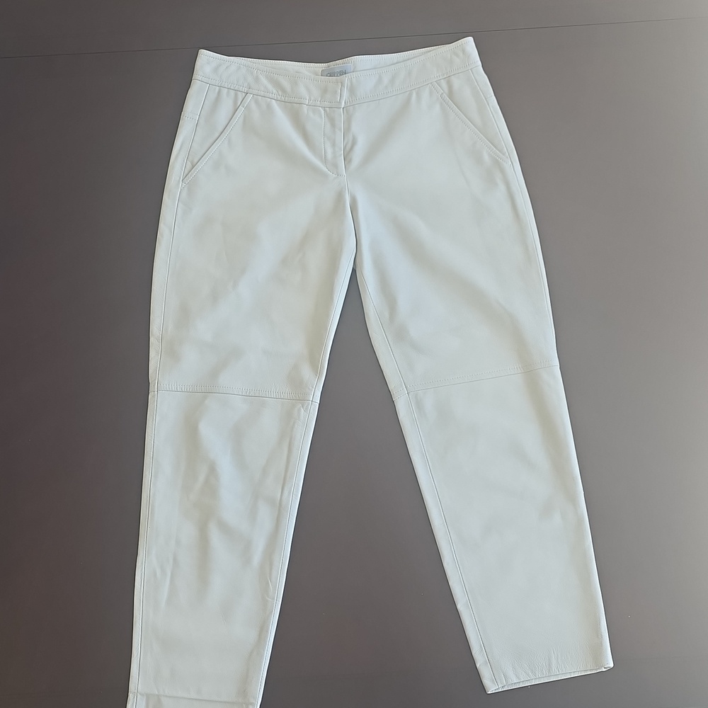 Crippin Genuine Leather Capri Pants